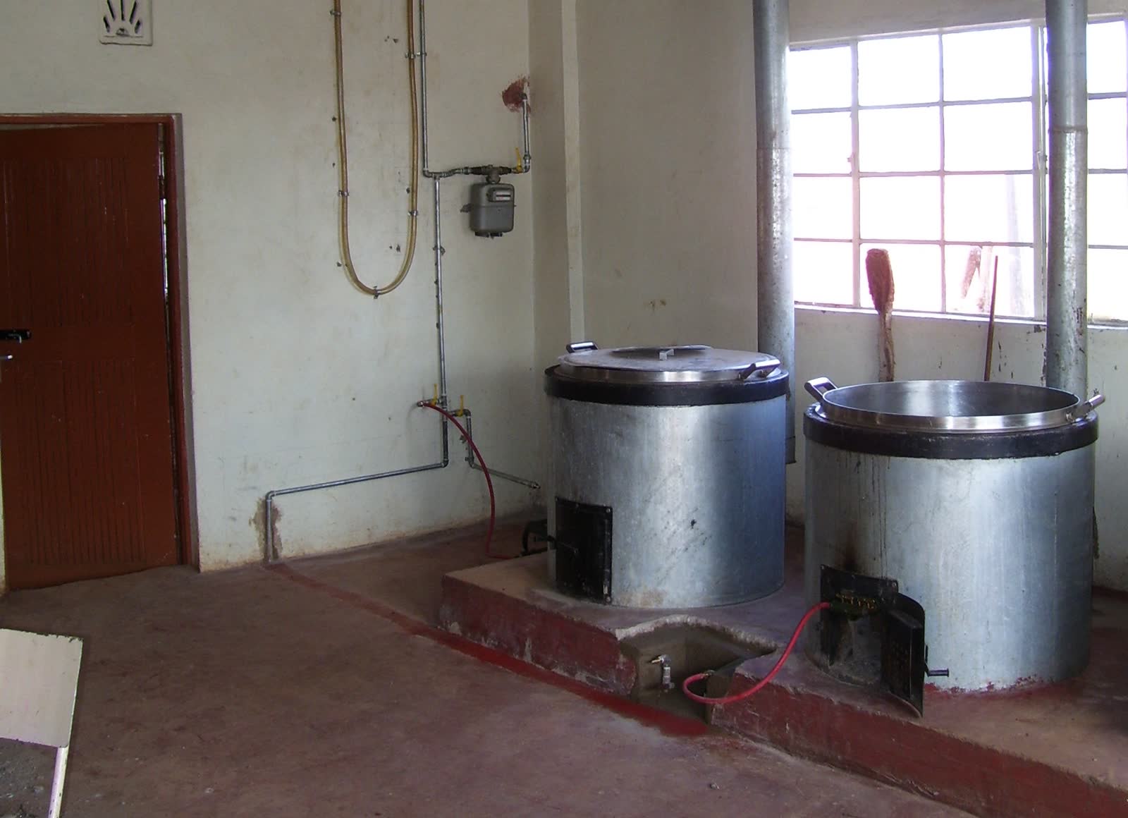 A finished clean-cooking kitchen with installed cookers at a Kenyan school